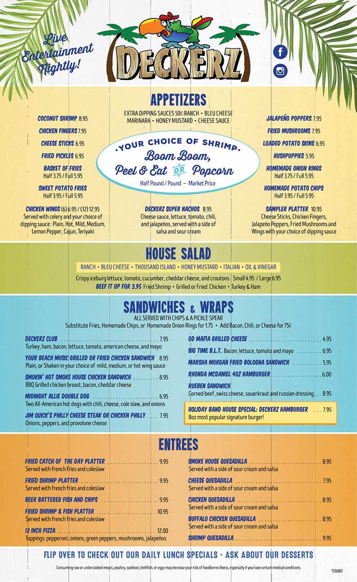 menu1 - Deckerz Bar and GrillDeckerz Bar and Grill