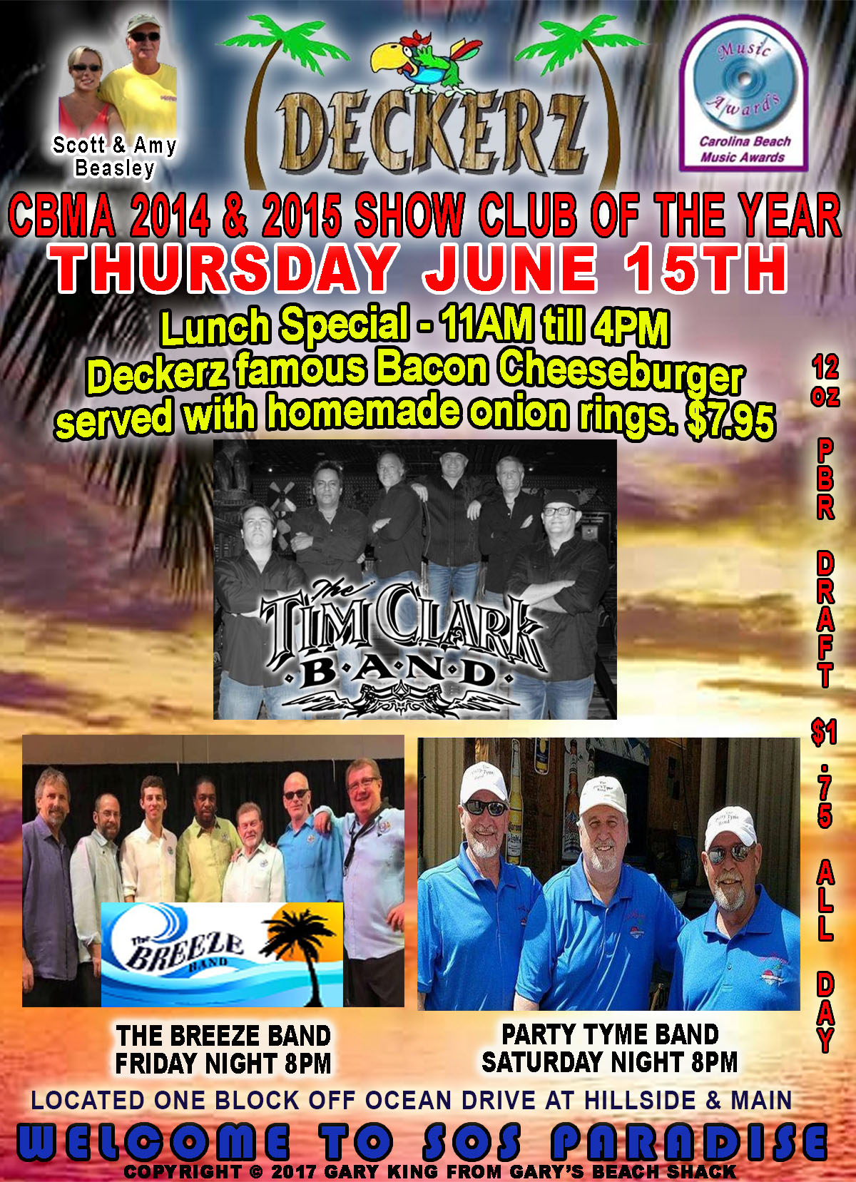 Deckerz Bar and Grill - 2014 & 2015 CBMA Show Club of the Year ...